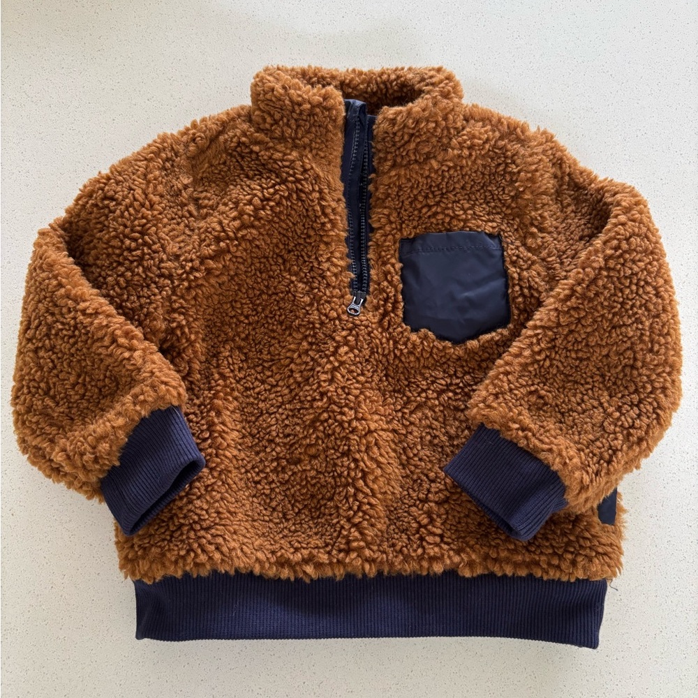 Janie + Jack Lined Fleece Pullover. Never Worn